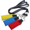 TecUnite Floating Neoprene Boat Keychain with Safety Lanyard 3 Pack Bright Color Floating Key Chain Large Foam Key Float for Fishing Water Sports Surfing(4.2 Inch,Red, Yellow, Blue, Black) view 2