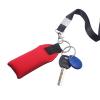 TecUnite Floating Neoprene Boat Keychain with Safety Lanyard 3 Pack Bright Color Floating Key Chain Large Foam Key Float for Fishing Water Sports Surfing(4.2 Inch,Red, Yellow, Blue, Black) view 4