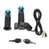 Handlebar Throttle Grips, Throttle Grips 3 Speed with LED Display Screen Handle for Electric Bike(Blue) view 1