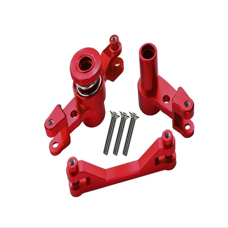 GPM For Traxxas Unlimited Desert Racer 4X4 (#85076-4) Upgrade Parts Aluminum Steering Assembly - 1 Set Red