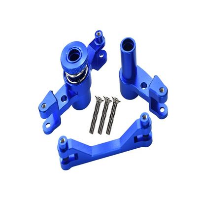 GPM For Traxxas Unlimited Desert Racer 4X4 (#85076-4) Upgrade Parts Aluminum Steering Assembly - 1 Set Blue