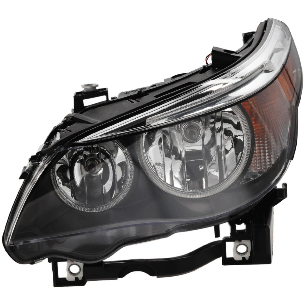 Go-Parts - Headlight Assembly for BMW 5-Series 2004-2007, Left (Driver), Halogen, Without Auto Adjust, Sedan, Replacement 2005 2006