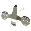 Statinless Steel Rear Axle Case Protection Plate For Traxxas Unlimited Desert Racer 4X4 (#85076-4) - 1 Set view 1