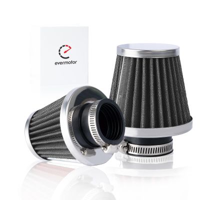 Evermotor Double Layer Steel Air Filter,38mm 39mm 40mm Air Filter Replacement for Motorcycle Scooter ATV Moped Black