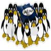Tux GNU Linux sticker decal 7" x 3" view 1