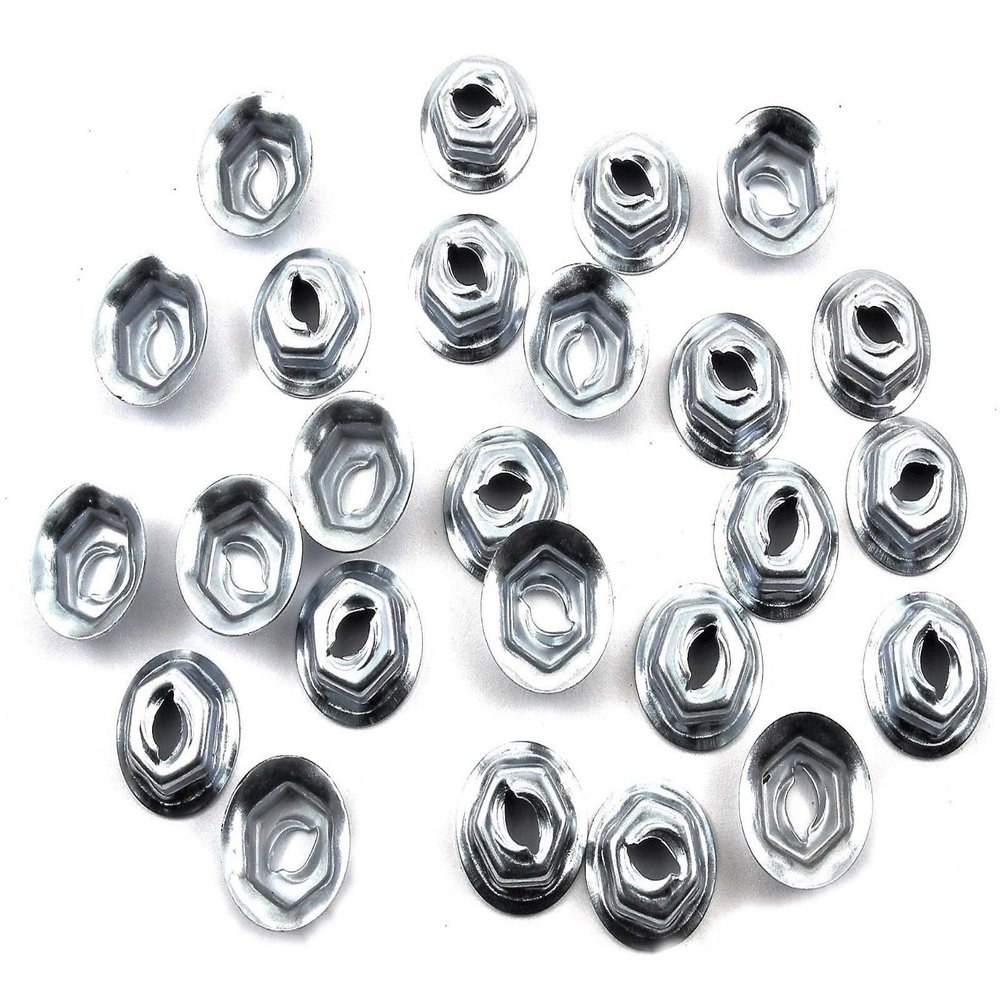 Retro-Motive Emblem & Trim PAL Nuts for Ford Truck - Fits 5/32" Studs- 3/8" Hex- 25 Nuts- #1300