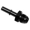 8AN Male to 3/8 SAE Quick Disconnect Male Push-On EFI Fitting Fuel Rail Hose Line Adapter Aluminum Black view 1