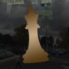 Applicable Pun Chess King Piece Silhouette - Vinyl Decal for Outdoor Use on Cars, ATV, Boats, Windows and More - Copper 4 inch view 2