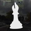 Applicable Pun Chess Bishop Piece Silhouette - Vinyl Decal for Outdoor Use on Cars, ATV, Boats, Windows and More - White 9 inch view 2