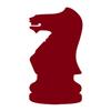 Applicable Pun Chess Knight Piece Silhouette - Vinyl Decal for Outdoor Use on Cars, ATV, Boats, Windows and More - Burgundy 3 inch view 1