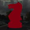 Applicable Pun Chess Knight Piece Silhouette - Vinyl Decal for Outdoor Use on Cars, ATV, Boats, Windows and More - Burgundy 3 inch view 2