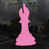 Applicable Pun Chess Bishop Piece Silhouette - Vinyl Decal for Outdoor Use on Cars, ATV, Boats, Windows and More - Light Pink 9 inch view 2
