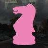 Applicable Pun Chess Knight Piece Silhouette - Vinyl Decal for Outdoor Use on Cars, ATV, Boats, Windows and More - Light Pink 3 inch view 2