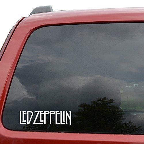 3LEGENDS LLC Led Zep. Rock Car Window Vinyl Decal Sticker (White, 8 inches) (White, 8")