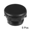 uxcell 5 Pcs 22mm Black Plastic Push Button Switch Hole Panel Plug view 3