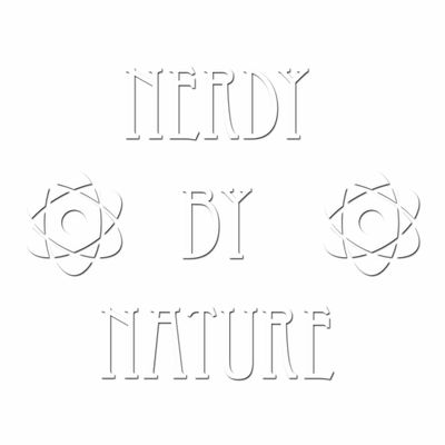 DOOMSDAYDECALS Nerdy by Nature - Vinyl Decal for Car Window, Exterior (6 Inch, White)