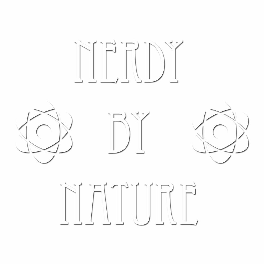 DOOMSDAYDECALS Nerdy by Nature - Vinyl Decal for Car Window, Exterior (6 Inch, White)