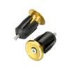 ycle End Plugs Aluminum Alloy Handlebar Grip Road Handlebar End5 Colors Available(Gold) End Plugs Mountain end plugs gold gold ends view 2