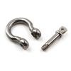 M4 D Ring Bow Shackles Heavy Duty With Pin For Bow Rigging,Anchor,Towing,Off Road Recovery-304 Stainless Steel 10PCS view 2
