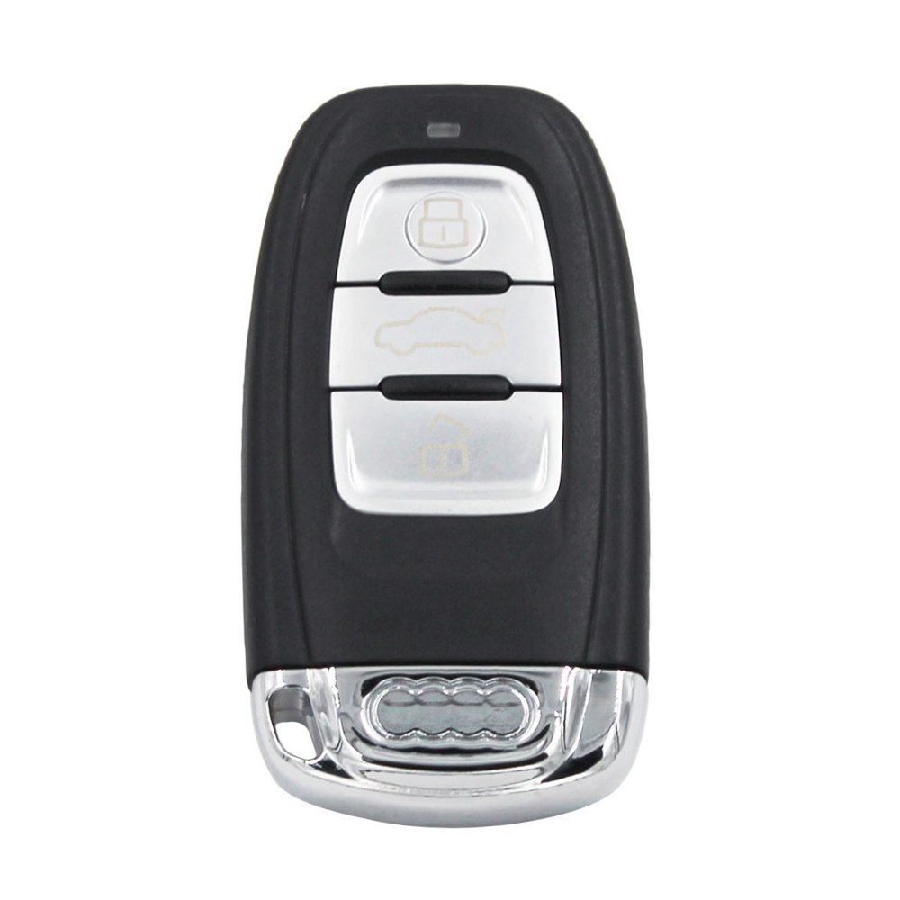 3 Buttons Key Fob Case Shell fits for Audi A3 A4 A4L A5 A6 A6L Q5 Q7 Smart Remote Control Key Fob Shell Cover No Chips Inside