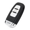 3 Buttons Key Fob Case Shell fits for Audi A3 A4 A4L A5 A6 A6L Q5 Q7 Smart Remote Control Key Fob Shell Cover No Chips Inside view 2