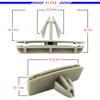 23181-6133A 50x for Jeep Fender Clips, Fender Flare Clips, for Jeep Wrangler Fender Clips Fit Jeep JK, JL, Liberty, Gladiator & Dodge Nitro, Replaces OEM #: 55157055-AA, 55157065-AA, 68039280-AA view 3