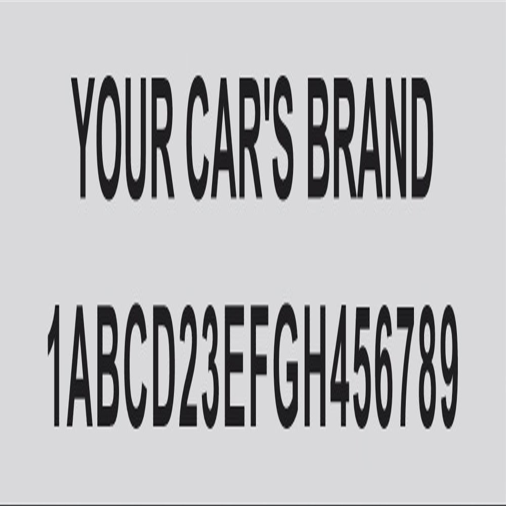 Custom Universal Vin Number Id Plate Small