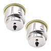 MARINE CITY Red LED Light Cup Holder with Drain, Stainless Steel, Durable, Corrosion-Resistant, Easy Installation for Boats, Poker Tables, Yachts, Ships (Pack of 2) view 1