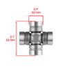 Caltric Drive Propeller Shaft U-Joint Compatible with Kawasaki Mule 610 Kaf400 A C D E F G 4X4 2005-2016 view 2