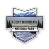 2-Pack Rocky Mountain National Park Decal Sticker | 4.7-Inches by 4.4-Inches | Premium Quality Vinyl Sticker | UV Protective Laminate | PD959 view 1