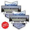 2-Pack Rocky Mountain National Park Decal Sticker | 4.7-Inches by 4.4-Inches | Premium Quality Vinyl Sticker | UV Protective Laminate | PD959 view 2