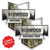 2-Pack Redwood National Park Decal Sticker | 4.7-Inches by 4.4-Inches | Premium Quality Vinyl Sticker | UV Protective Laminate | PD958 view 4