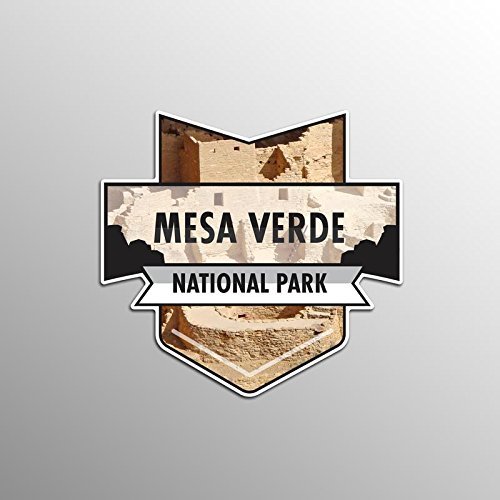 2-Pack Mesa Verde National Park Decal Sticker | 4.7-Inches by 4.4-Inches | Premium Quality Vinyl Sticker | UV Protective Laminate | PD952