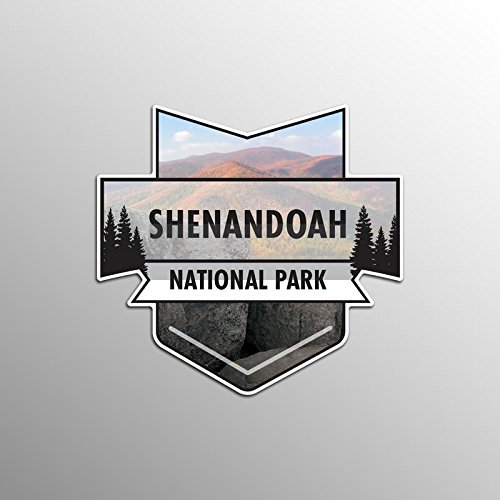 2-Pack Shenandoah National Park Decal Sticker | 4.7-Inches by 4.4-Inches | Premium Quality Vinyl Sticker | UV Protective Laminate | PD962