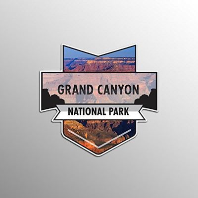 2-Pack Grand Canyon National Park Decal Sticker | 4.7-Inches by 4.4-Inches | Premium Quality Vinyl Sticker | UV Protective Laminate | PD934