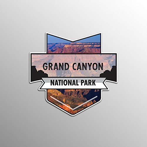 2-Pack Grand Canyon National Park Decal Sticker | 4.7-Inches by 4.4-Inches | Premium Quality Vinyl Sticker | UV Protective Laminate | PD934