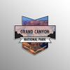 2-Pack Grand Canyon National Park Decal Sticker | 4.7-Inches by 4.4-Inches | Premium Quality Vinyl Sticker | UV Protective Laminate | PD934 view 1