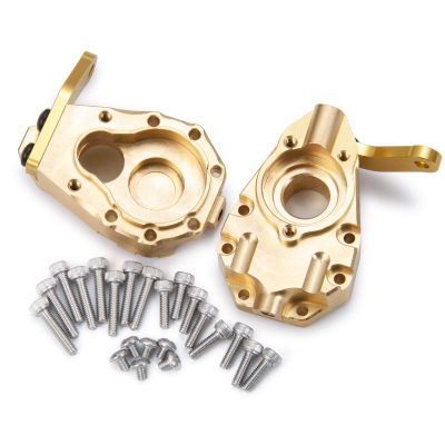 1Pair 135g Metal Brass Front Steering Knuckle Upgrade for Crawler TRX-4 TRX-6