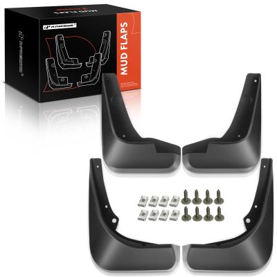 A-Premium Mud Flaps Compatible with Chevrolet Cruze 2010-2015, Cruze Limited 2016, Sedan, No Drilling Required Mud Guards with Hardware Accessories, Set of 4 Front and Rear