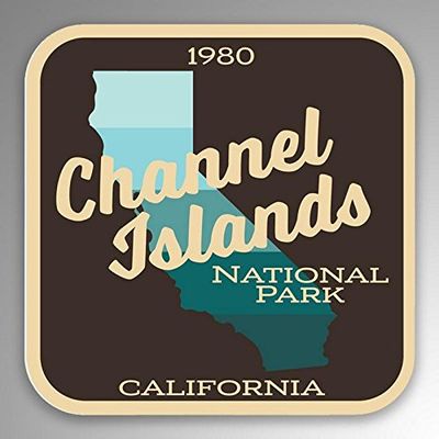 2-Pack Channel Islands National Park Decal Sticker | 4-Inches by 4-Inches | Premium Quality Vinyl Sticker | UV Protective Laminate | PD981
