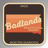 2-Pack Badlands National Park Decal Sticker | 4-Inches by 4-Inches | Premium Quality Vinyl Sticker | UV Protective Laminate | PD973 view 1