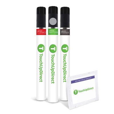 TouchUpDirect NH-689M Billet Silver Metallic Compatible with Honda Exact Match Touch Up Paint Brush - Preferred Kit