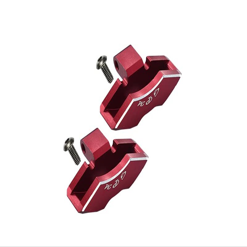 GPM For Traxxas Unlimited Desert Racer 4X4 (#85076-4) Upgrade Parts Aluminum Front/Rear Brake Caliper - 1Pr Set Red