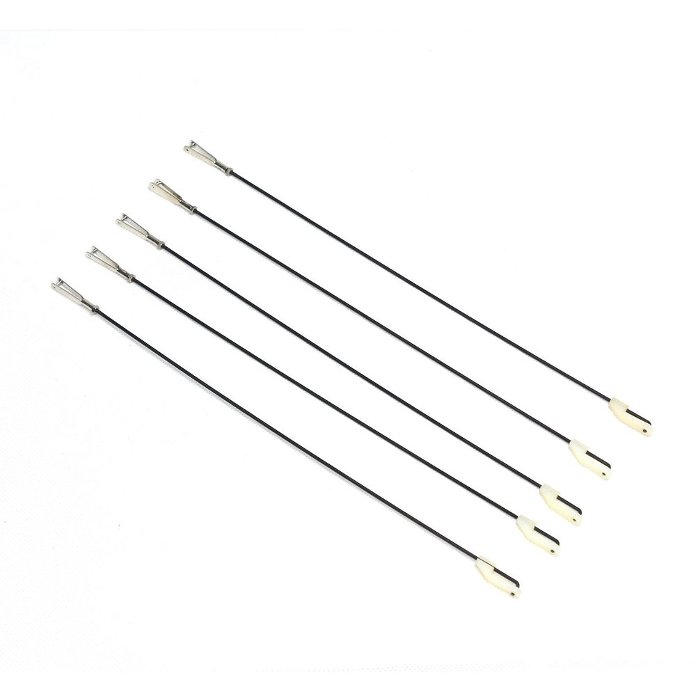 Push Rod 1.7mm250mm 5pcs (Plastic & Metal Clevis)