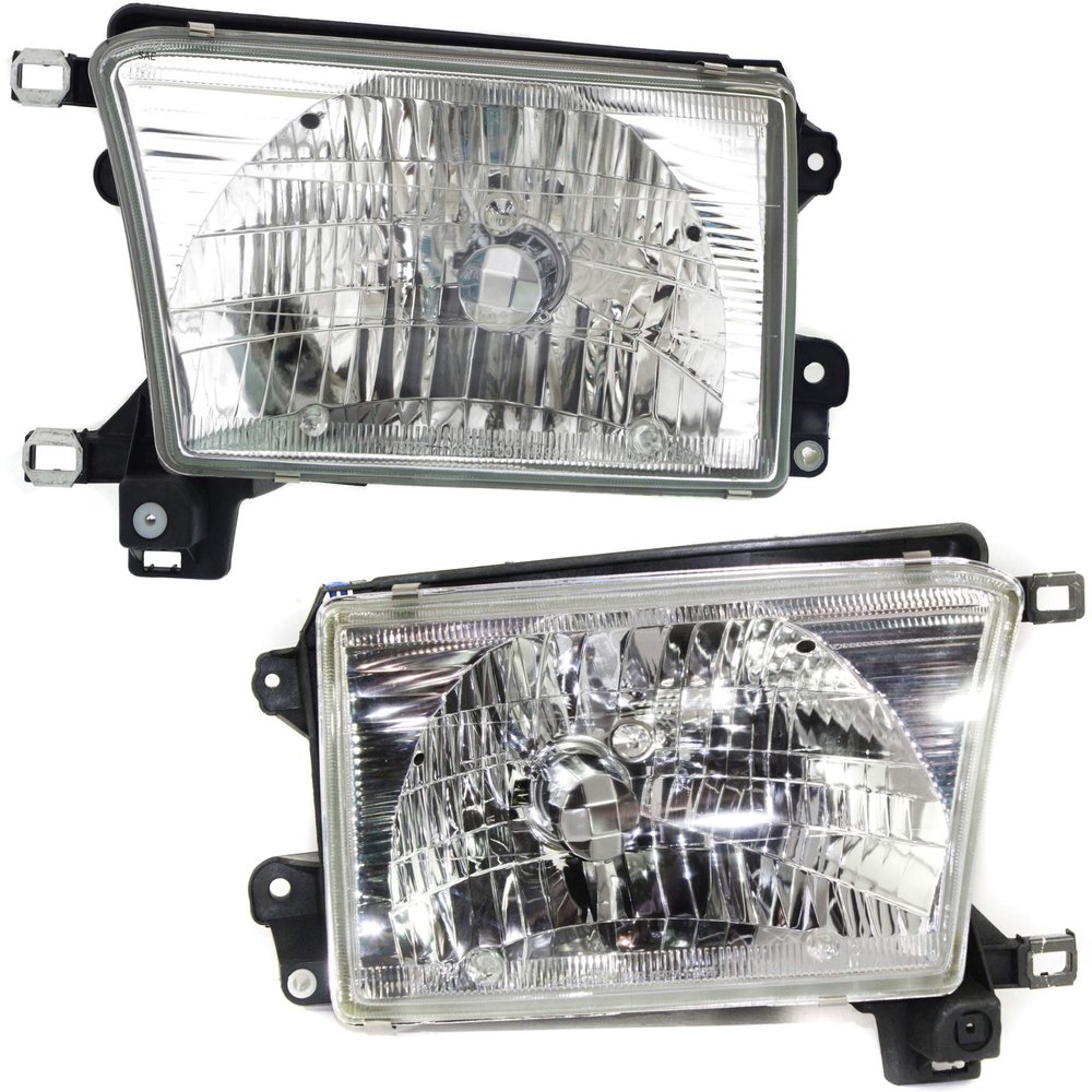 Go-Parts - Headlight Assembly Pair/Set for Toyota 4Runner 1999-2002, Includes Right (Passenger) and Left (Driver) Halogen Headlights, Replacement 2000 2001
