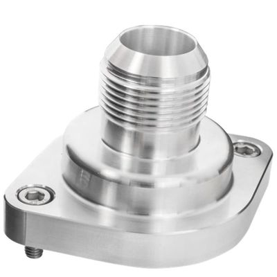 Billet Specialties LS Thermostat Housing w/16AN Male Nipple Anodizd