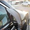 FLV Brand 2 Black Carbon Fiber Premium Side Mirror Shield Visor Rain Guards Pair (Package includes 2) view 1