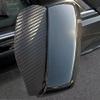 FLV Brand 2 Black Carbon Fiber Premium Side Mirror Shield Visor Rain Guards Pair (Package includes 2) view 3