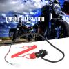 Universal Motorcycle Handlebar Switch, Outboard Start Kill Switch, 22mm Diameter, 7/8 inch Mount, Durable Motorcycle Switch, Quick Installation, Safe and Reliable, for Motorcycle Riders, Adventure Riders, Retro Bike Enthusiasts view 3