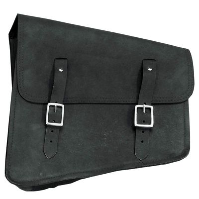 Motorcycle Bike Right Side Saddle Bag Leather Rigid Flap Solo Western
